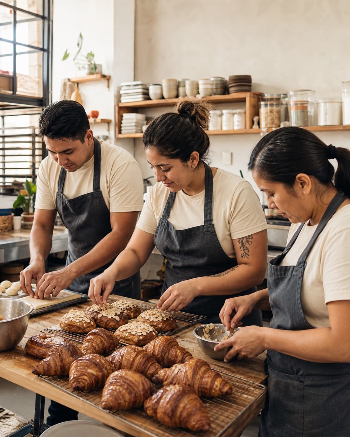 Equipo de pastelería trabajando en Resseta Diferente